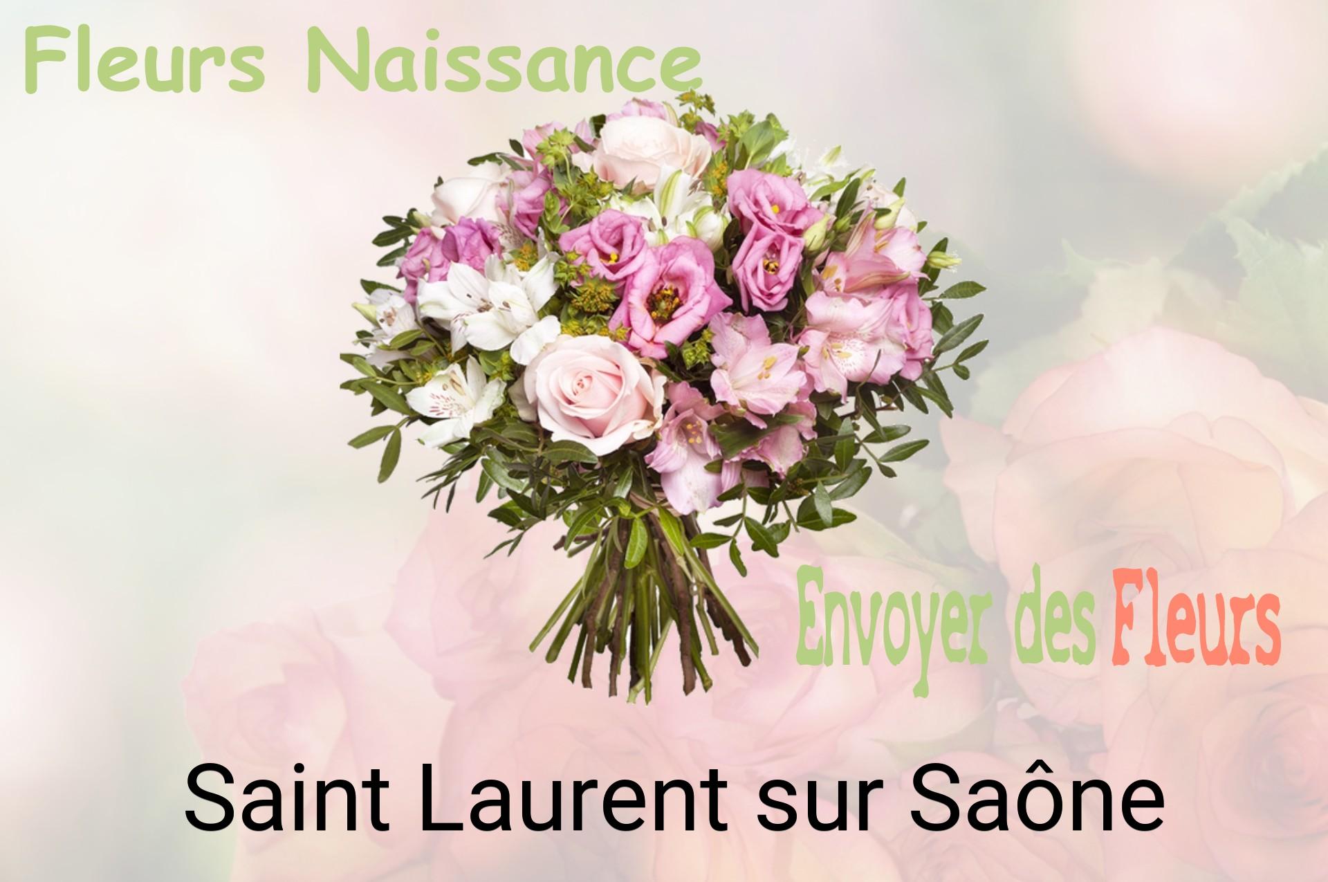 Bouquet de fleurs de naissance livré à Saint-Laurent-sur-Saône